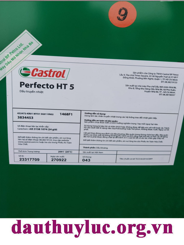 Dầu truyền nhiệt Castrol Perfecto HT 5