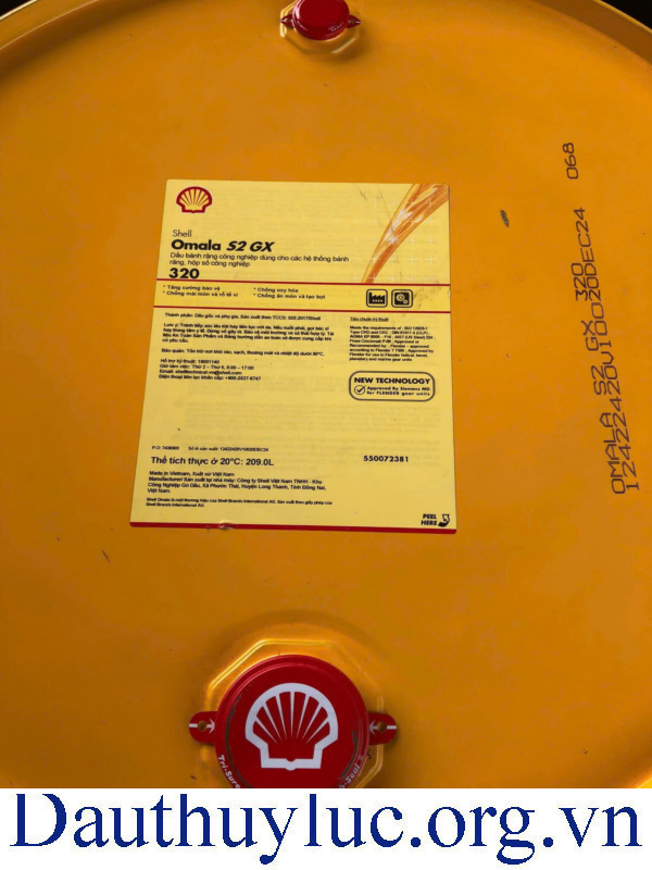 Dầu bánh răng Shell Omala S2 GX 320