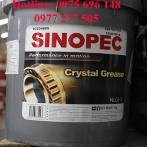 Mỡ bôi trơn Sinopec Crystal Grease NLGI, 0, 1, 2, 3