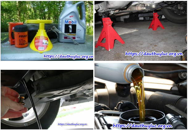 Bộ dụng cụ thay dầu ô tô bạn cần có tại nhà.