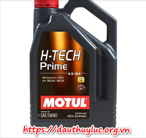 Dầu động cơ ô tô MOTUL H-TECH PRIME 5W40 là dầu nhớt cao cấp dành cho xe ô tô 100% dầu tổng hợp.