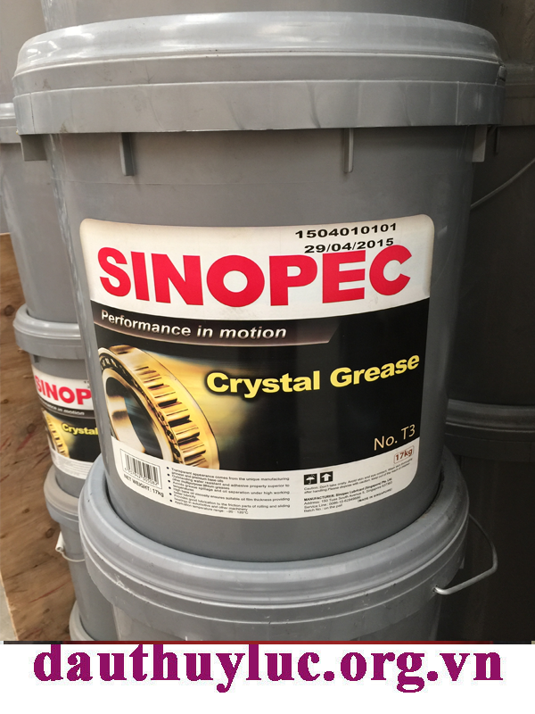 Mỡ Sinopec Crystal Grease NLGI No T3