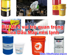 Bật Mí 5 vai trò quan trọng của Dầu Máy nén lạnh