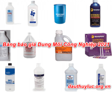Bảng báo giá Dung Môi Công Nghiệp 2021