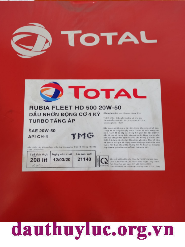 Dầu Total Rubia FLEET HD 500 20W50