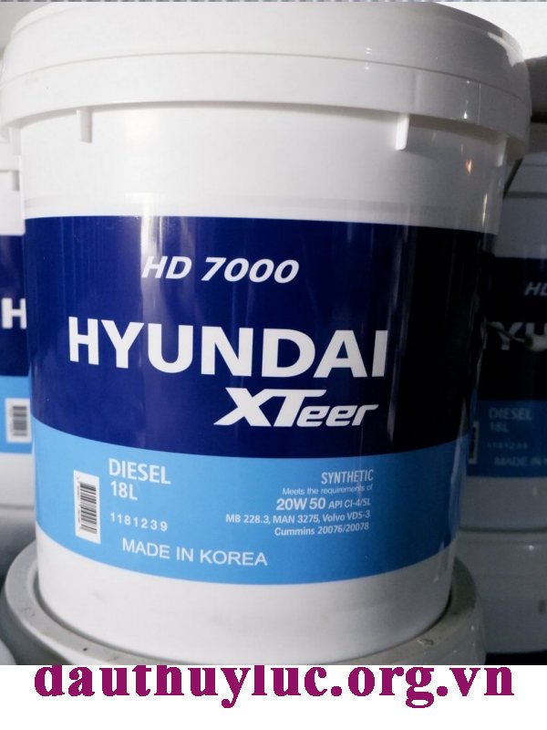 Dầu Hyundai Xteer HD 7000 20W50