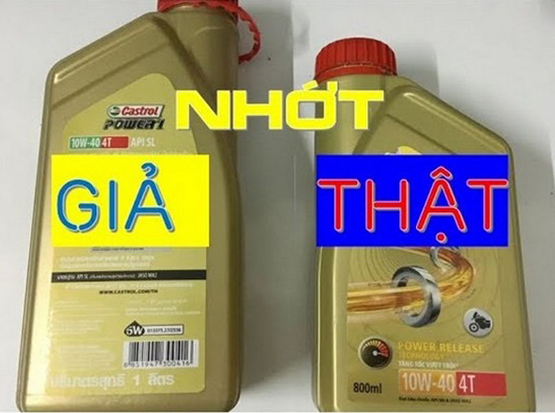 Cách Phân Biệt Nhớt CASTROL Thật và Giả