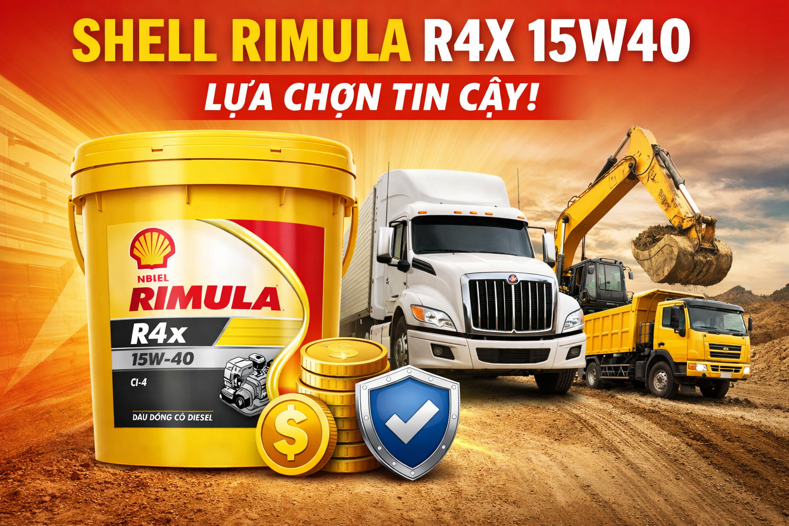 Shell Rimula R4X 15W40 Chính Hãng – Giá Mới Nhất - Dầu Thủy Lực, Dau ...