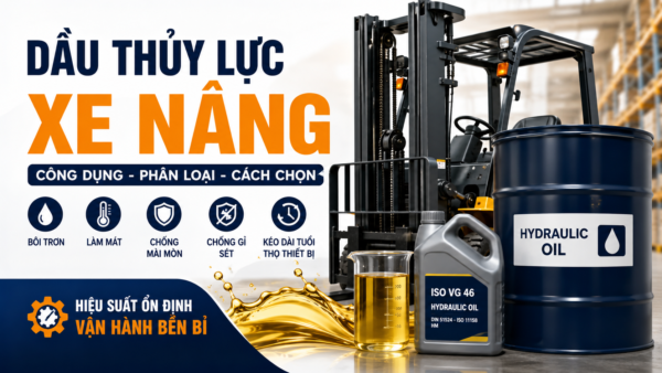 Dầu thủy lực xe nâng: Bảng giá mới nhất, phân loại và cách lựa chọn
