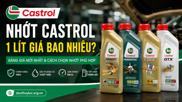 Nhớt Castrol 1 lít giá bao nhiêu? Bảng giá cập nhật [ppdate]