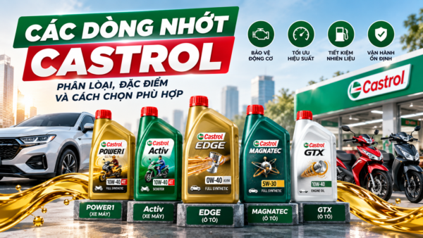 Các Dòng Nhớt Castrol Phổ Biến: Phân Loại & Cách Chọn Phù Hợp