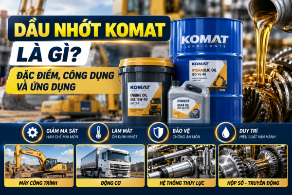 Dầu Nhớt Komat Là Gì? Đặc Điểm, Công Dụng Và Ứng Dụng