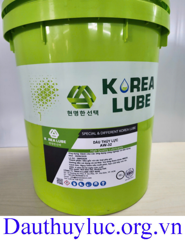 Dầu thủy lực Korea Lube AW 32