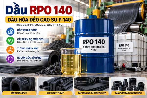 Dầu RPO 140 (Dầu Hóa Dẻo Cao Su P-140) – Báo Giá Ngay