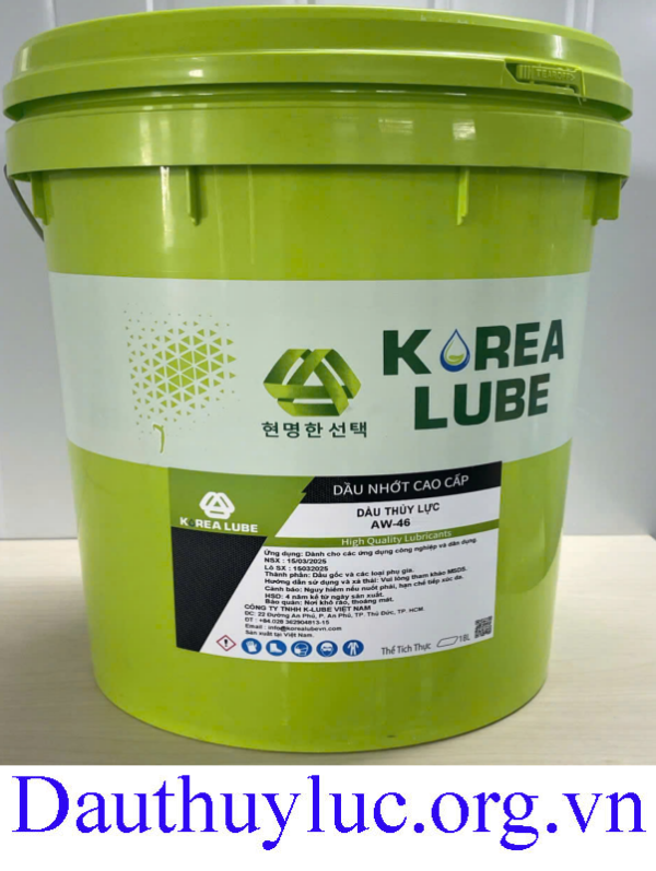 Dầu thủy lực Korea Lube AW 46